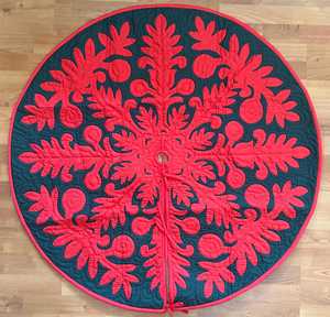 Classy Trendy Vintage Flower & Embroidered 100% Cotton Hawaiian <b>Quilts</b>-Eco-Friendly Custom Sizes for Hotels Home Bedding Decor - Product Image 3