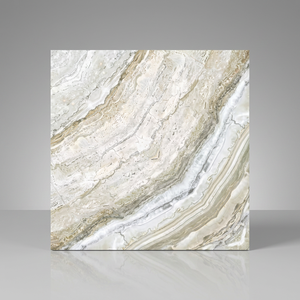 Azulejos de Porcelana Vistaar Ivory Travertine Book Match de 600x600 mm, Acabado Brillante para Interiores, con 5 Años de Garantía, 10 mm de Grosor - Product Image 1