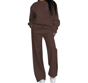 Casual Solid Color With Logo Premium Women's Sportswear Tracksuit Set Breathable Fabric Jogging tracksuit for Fitness and Casual - Product Image 2