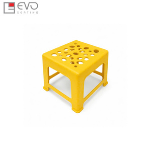Heavy Duty Plastic Square <b>Stool</b> <b>for</b> Restaurant Cafe Patio and Event Seating with Stackable Design - Product Image 2