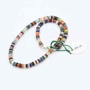 Collar de Cuentas Lisas de Gemas Naturales Variadas Estilo Heishi, Collar de Cuentas Sueltas de 6mm Estilo Caramelo, Joyería para Mujeres y Niñas, Precio al por Mayor - Product Image 6