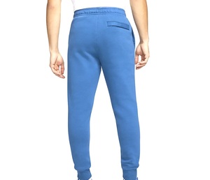Jogging en molleton épais bleu uni pour homme, personnalisable avec logo, vente en gros, haute qualité, en coton vierge - Product Image 2