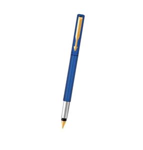 Pluma Estilográfica Parker Vector Standard con Detalles en Oro, Cuerpo Azul Metálico, Tinta Azul - Product Image 2