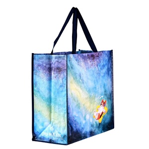 Sac en PP tissé écologique, sac tubulaire en sangle, OEM/ODM, sac de shopping en PP tissé, personnalisation du logo, imperméable - Product Image 5
