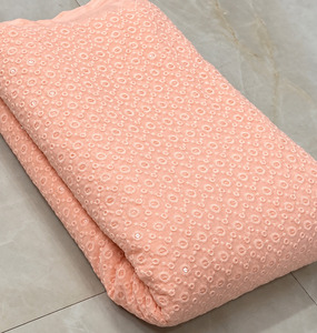 Tela de bordado SQ, tela de seda bordada, tela para abayas, material para caftanes, suministro de prendas de vestir, fabricación de prendas al por mayor, comercio de prendas. - Product Image 2