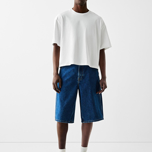 Camiseta Blanca de Hombre con Hombros Caídos, Algodón Premium, Estilo Urbano Oversize - Product Image 3