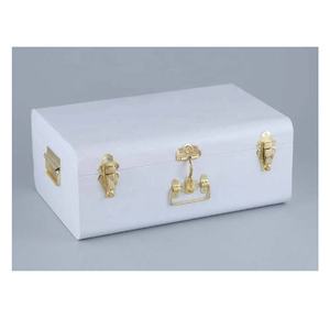 Nouveauté Coffre de rangement en fer avec coffres de rangement en métal enduit de poudre avec couvercles Coffre de rangement en métal avec serrure - Product Image 3