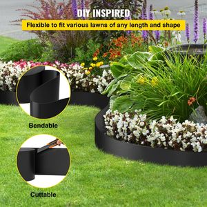 Bordo per Paesaggistica Flessibile da 10 Pollici di Profondità, Lunghezza Totale 150 Piedi, in HDPE Riciclato, per Terrazze e Giardini - Product Image 5