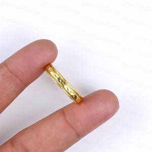 Minimalist Gold <b>Spinner</b> Textured Hammered Spinning Band Anxiety Relief <b>Ring</b> Thin Stackable Meditation Fashion Jewelry Supplier - Product Image 6