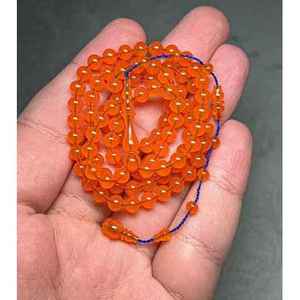 Chapelet Tasbih artisanal durable en résine de couleur unie, style musulman - Product Image 3