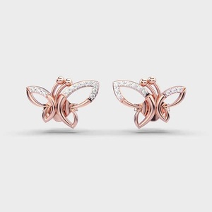 Premium Quality Affordable Diamond <b>Earrings</b> Thoughtful Luxury Gift for Valentines Day or Christmas for Export Sale - Product Image 2