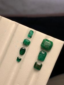 Esmeraldas Naturales de Corte Octogonal, Piedras Preciosas Verdes con Certificación IGI, Piedras Crudas Imperfectas para Joyería y Manualidades - Product Image 1
