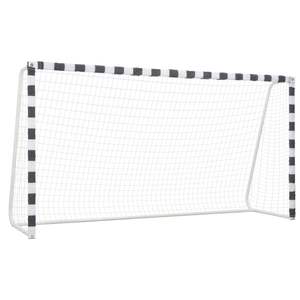 Metal Black and White <b>Soccer</b> <b>Goal</b> 118.1"x63"x35.4" Accessory - Product Image 1