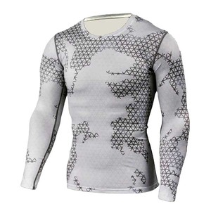 Maillot de bain anti-UV pour homme, protection UPF 50+, manches longues, haut de surf à séchage rapide, vêtements de plage, tendance USA Europe - Product Image 4