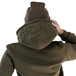 Sweat à capuche pour homme personnalisé avec un design en relief 330 g/m², effet 3D, respirant, tissé, coupe-vent - Product Image 2
