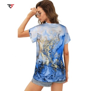 เสื้อยืดพิมพ์ลายพิมพ์ซับลิเมชันสำหรับผู้หญิงเสื้อยืดพิมพ์ลายสำหรับผู้หญิง - Product Image 2