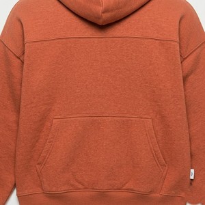Sudadera con Capucha para Hombre, Estilo Vintage, Color Naranja Oxidado, Talla Grande, Felpa Gruesa, Estilo Casual Urbano - Product Image 6