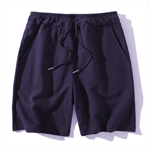 Pantalones Cortos Deportivos Holgados de Verano 100% Algodón en Colores Sólidos, Pantalones Cortos Casuales Modernos para Hombre en 8 Colores - Product Image 2