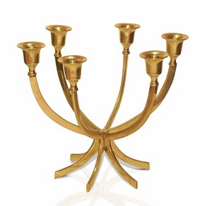 Nuevo Portavelas Dorado de Latón Hecho a Mano, Duradero, para Decoración del Hogar en Interiores/Exteriores, Cumpleaños, Navidad y Pascua - Product Image 2