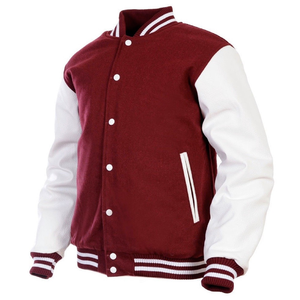 OEM <b>Men's</b> <b>Varsity</b> <b>Jacket</b> Stand Vintage Winter Clothes Custom Embroidered Logo Leather Baseball <b>Bomber</b> <b>Jacket</b> - Product Image 5