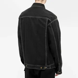 Wholesale High Quality Solid Color Jeans <b>Denim</b> <b>Jacket</b> for <b>Men's</b> Breathable Fashion <b>Men</b> <b>Denim</b> <b>Jackets</b> - Product Image 3