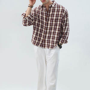 Chemise en flanelle à manches longues pour homme, confortable, chaude, décontractée, vêtements de travail, coton doux, motif à carreaux élégant pour une utilisation en extérieur et au quotidien - Product Image 3