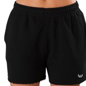 Womens Black Cotton Gymwear <b>Shorts</b> Elastic Waist Casual Workout Fitness Training <b>Lounge</b> Activewear Summer Comfort Wear - Product Image 3