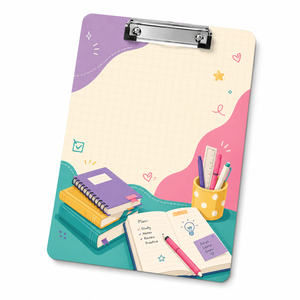 Portapapeles de PVC Impreso Personalizado, Tablero de Escritura Profesional con Clip Metálico Seguro para Aplicaciones Comerciales - Product Image 1