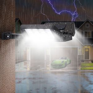 Lampada Solare da Parete con 33 LED COB, Impermeabile IP45, Controllo Remoto Wireless, Sensore di Movimento PIR per Illuminazione Esterna del Garage - Product Image 2