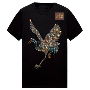Camisetas Personalizadas con Pedrería para Hombre, Corte Ajustado, 100% Algodón, Camisetas de Alta Calidad con Pedrería para Hombre - Product Image 1