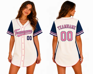 Camiseta de Béisbol con Cuello en V para Mujer, Calidad Premium, Nombre y Número del Equipo Personalizados, con Botones, Fácil de Usar, Ropa para Exteriores - Product Image 2