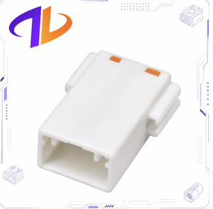 Conector de cableado eléctrico automotriz MG645128 de 12 pines, macho, con contacto de cobre y carcasa de nailon, color blanco - Product Image 3