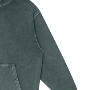 Sweat-shirts décontractés pour hommes en coton mélangé, personnalisables, effet délavé à l'acide, unis et décontractés - Product Image 6