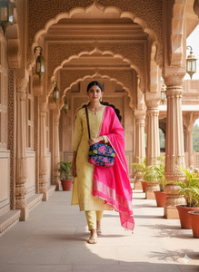 Bolso bandolera para mujer Midnight Floral Bloom, suave, duradero, ligero, correa ajustable, tela ecológica, informal, para viajes, uso diario - Product Image 2