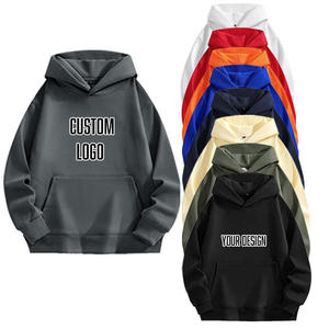 Custom Print Embroidered Unisex Hooded Sweatshirt Cotton Polyester Spandex <b>Wool</b> Regular Fit Casual Solid Color Pullover Knitted - Product Image 3