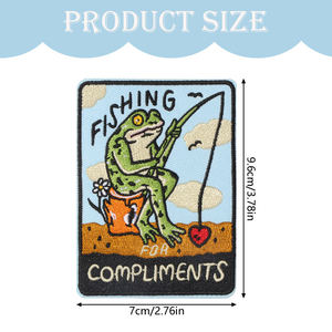 Custom Embroidery Patch Wholesale Woven Badge Iron On Sew On Applique Personalized Embroidered Patches for Clothing Caps <b>Jackets</b> - Product Image 4