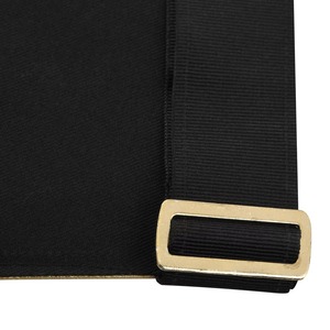 Tablier du Rite écossais en velours noir avec broderie dorée à la machine, fabricant et fournisseur en gros de tous les accessoires maçonniques - Product Image 3