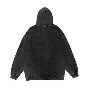 Sweat à capuche pour homme, personnalisable avec logo, imprimé, grande taille, effet délavé vintage, style streetwear, coupe ample, décontracté, pour couple - Product Image 2