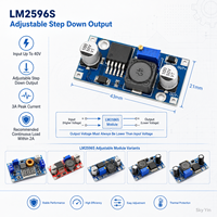 Module convertisseur abaisseur DC-DC réglable Stock LM2596S LM2596HV 3A, régulateur de tension 24V 36V vers 12V 5V 3.3V