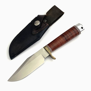 Cuchillos de Hoja Fija de Material Duradero, Fabricación Profesional, Mango de Madera de Grado DIY, Hojas de Acero Inoxidable OEM, Más Vendidos - Product Image 1