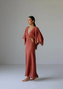 Tenue de plage d'été sans manches en lin et coton pour femme, décontractée, lavable, écologique, taille naturelle - Product Image 6