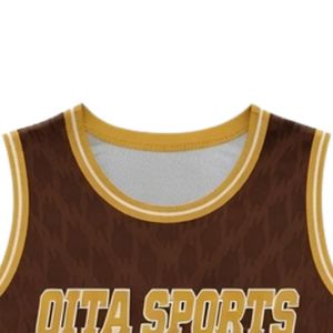 Maillot de lacrosse unisexe marron doré en polyester léger – Tenue de sport athlétique pour entraînement et matchs d'équipe - Product Image 5