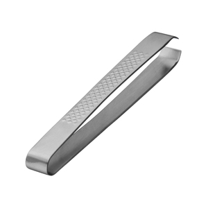 Pince de cuisine professionnelle en acier inoxydable noir mat pour la présentation culinaire – Outil de chef de précision - Product Image 3
