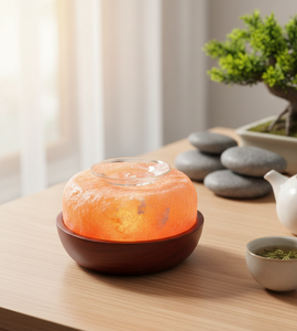 Difusor de Aromas de Sal del Himalaya con Forma de Domo, Luz Nocturna LED de Cristal Natural, Ultrasónico, Decoración para Spa en Casa, Regalo - Product Image 2
