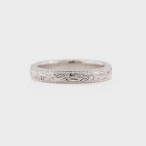 Art Deco Full Eternity Diamond Wedding Bands 14k Solid Gold Flush Set Round Lab Grown Diamond Vintage <b>Stacking</b> <b>Ring</b> Fine Jewelry - Product Image 3