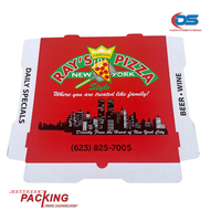Caja de Pizza Cuadrada de Papel Kraft Corrugado Marrón con Protección UV, Diseño Personalizado DAT THUAN, Cierre Magnético, Logotipo Personalizado