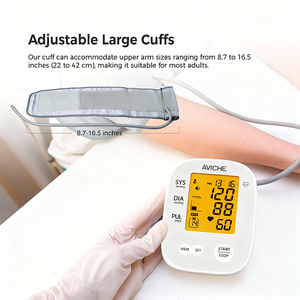 Alat Ukur Tekanan Darah Digital AVICHE Harga Grosir Pabrik, Portabel, Isi Ulang USB, Kelas II Medis, untuk Lengan Atas, Pintar - Product Image 4