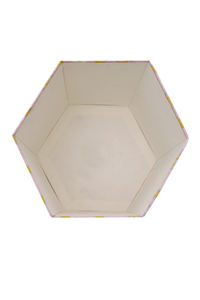 Poubelle décorative recouverte de tissu faite à la main, corbeille à déchets moderne imprimée, poubelle pour la maison ou le bureau, panier de rangement. - Product Image 3