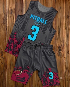 Conjunto de Uniforme de Baloncesto Sublimado Personalizado en Blanco y Azul, Uniforme de Baloncesto Transpirable para Hombre, Ropa de Entrenamiento Deportiva Personalizada - Product Image 3