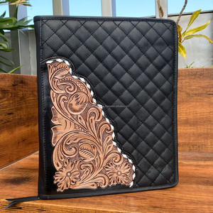 Điều hành dây kéo chủ Dụng cụ Da tài liệu tổ chức chương trình nghị sự/danh mục đầu tư thư mục với notepad & Túi A4 chần thư mục tập tin - Product Image 3